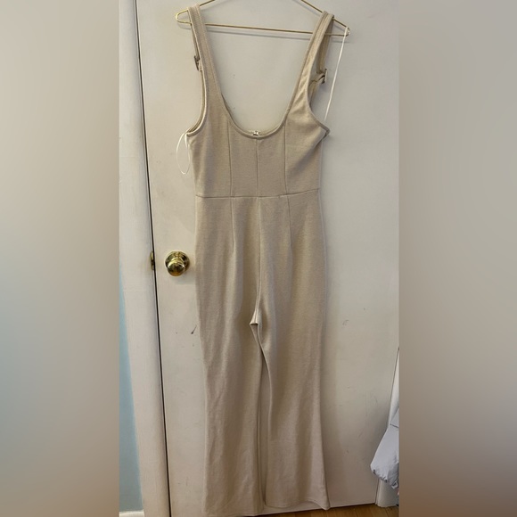 Emory Park Beige Jumpsuit - Picture 3 of 7